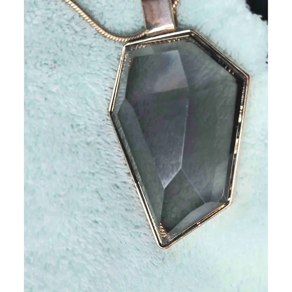 Unbranded Pendant Gold-Tone Chain Lobster Claw Clasp Statement Necklace - Picture 8 of 8